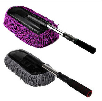 Car Wax Tow Can Retractable Cylinder Dust Duster Nano Car Wash Wax Handle details Picture