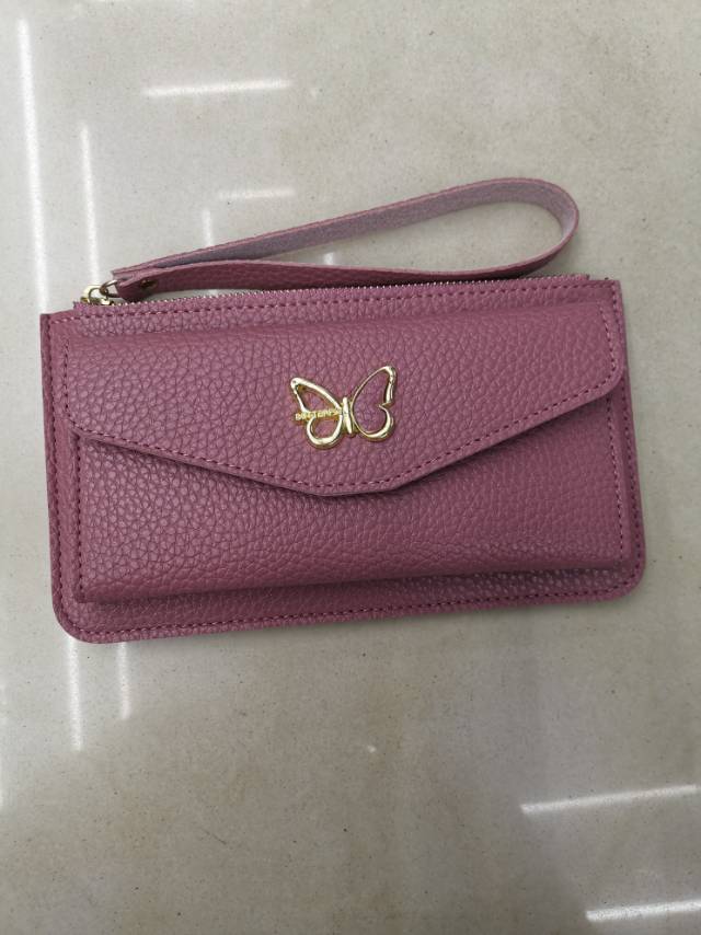 Women's Long Wallet Ultra-Thin Solid Color Holding Large Capacity Card Bag Holding Bag