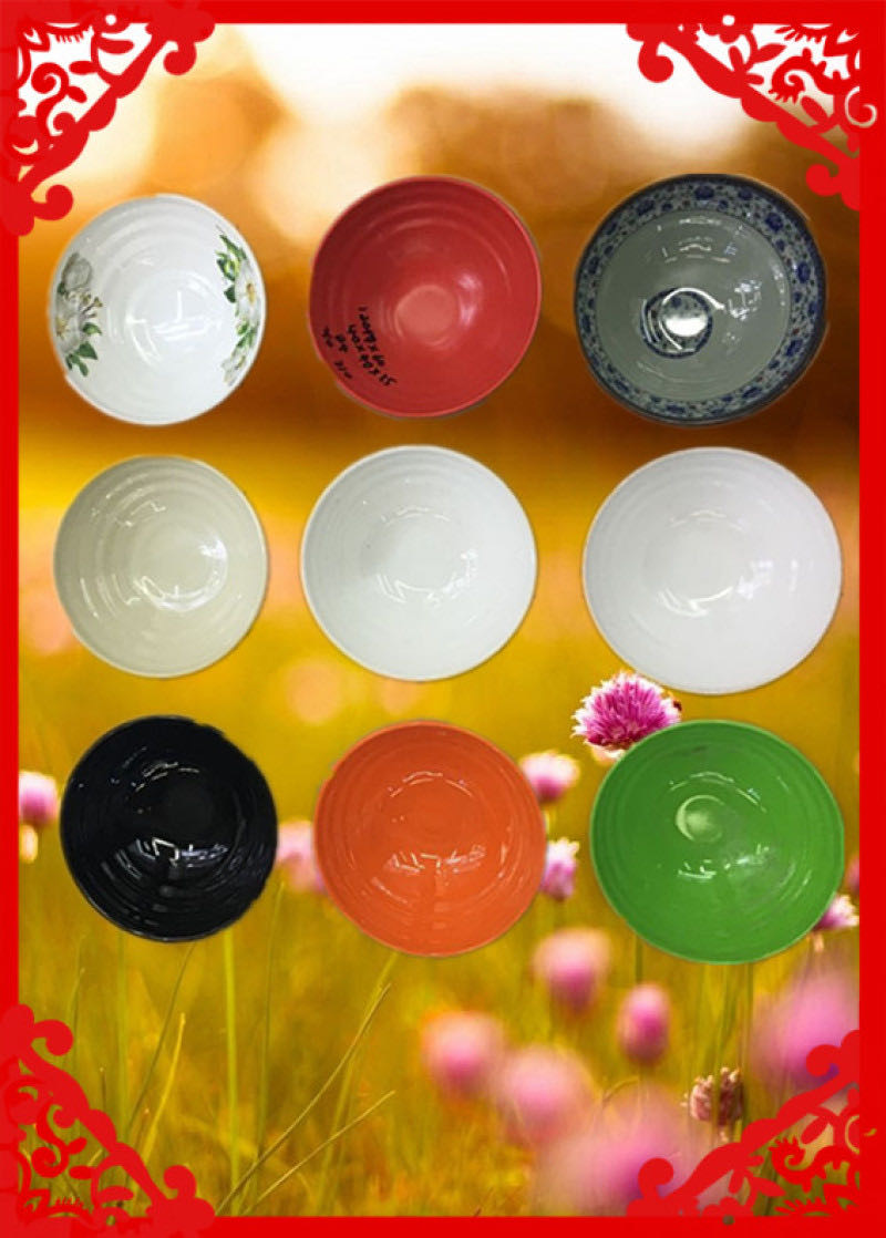 Food grade material safe and reliable melamine bowl close-up show details process