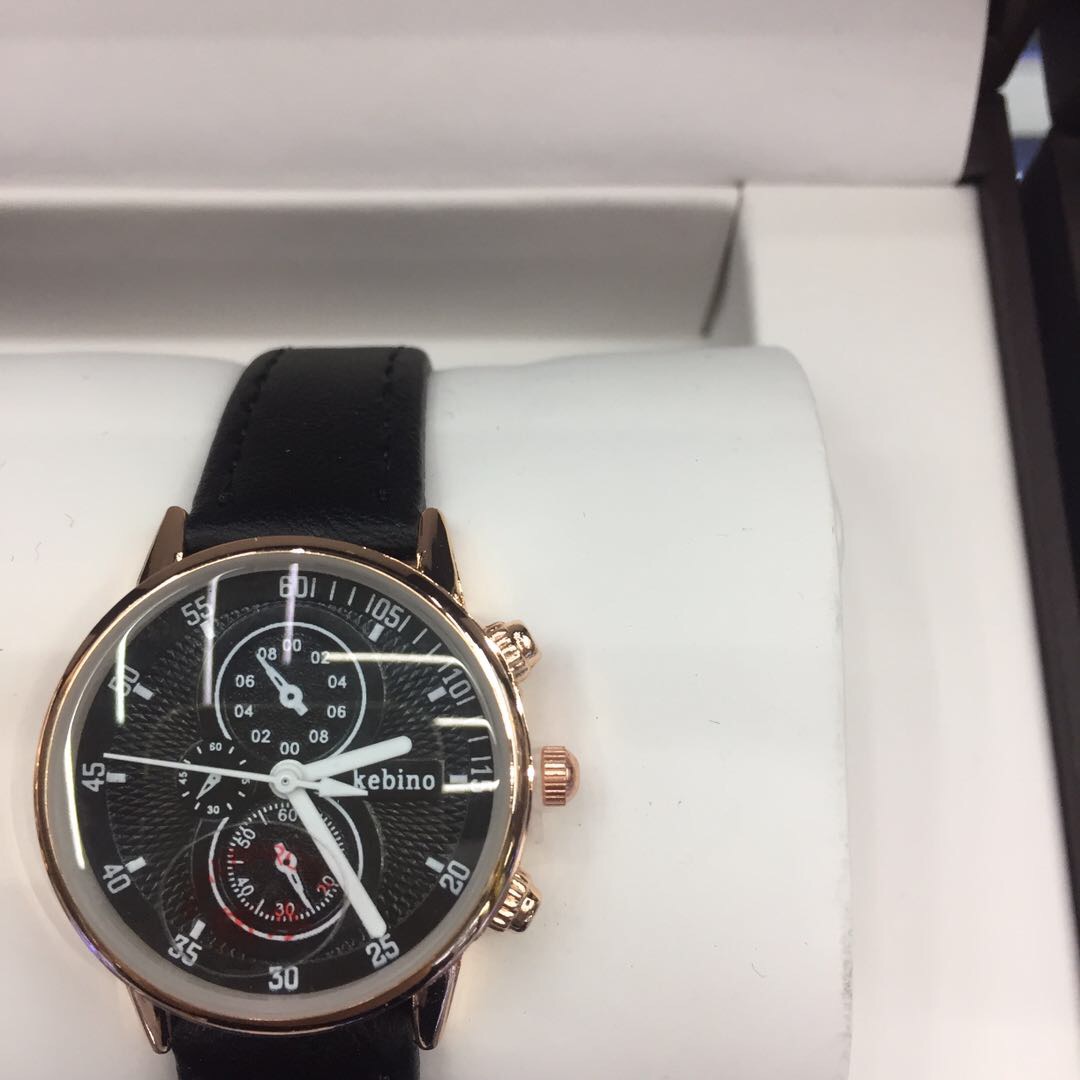 情侣手表一对韩版潮流时尚情侣表 创意防水简约学生手表男表女表黑色细节图