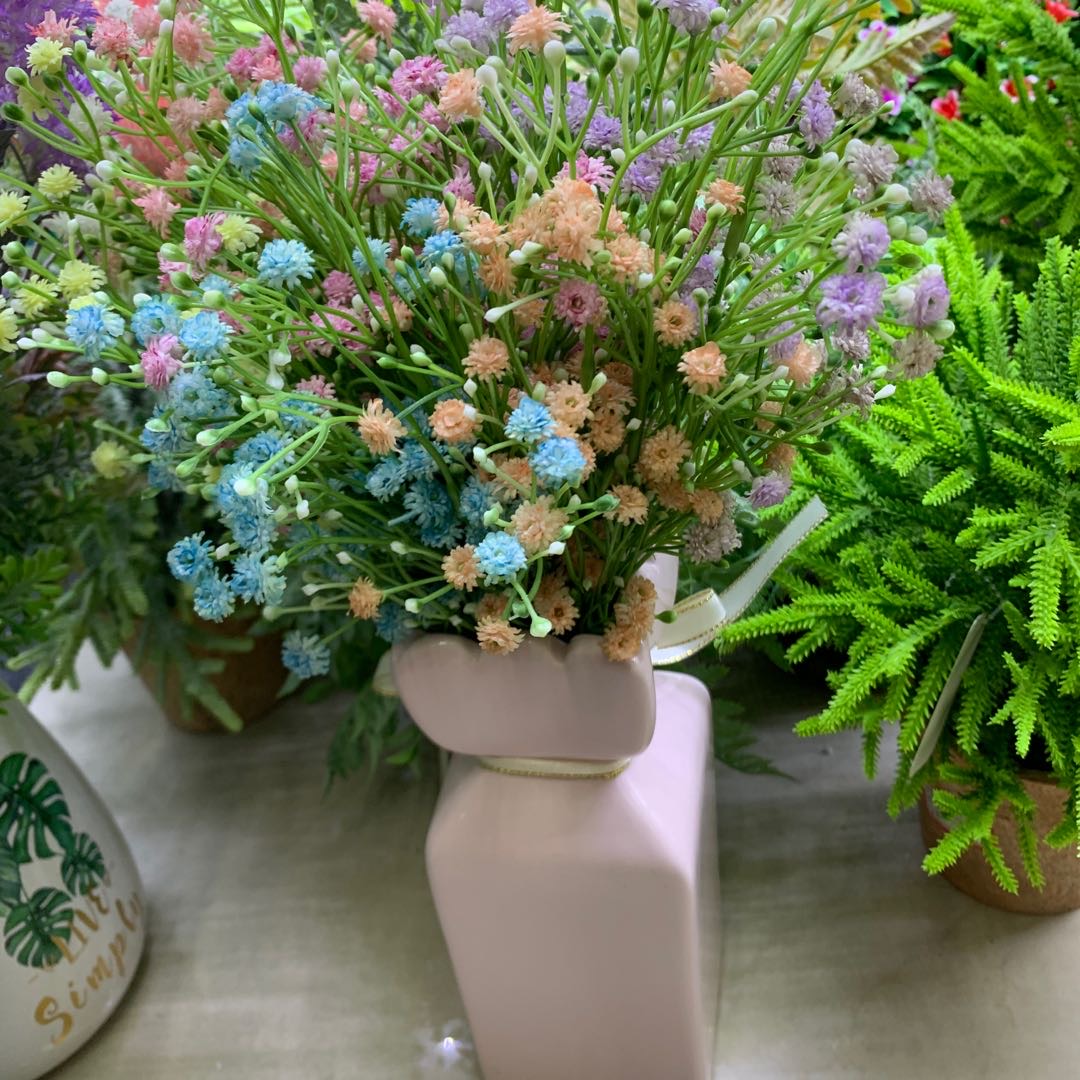 绿色仿真植物办公室盆景桌面装饰