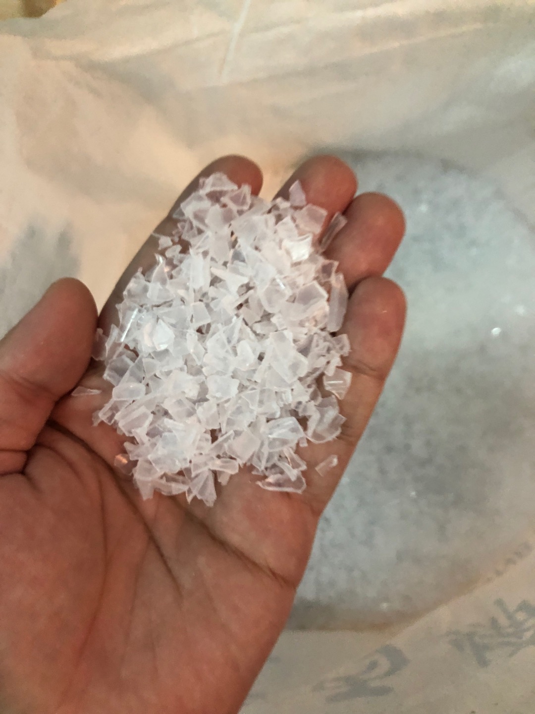 建达塑料厂家直销特级透明丙烯粉碎料（回料）产品图