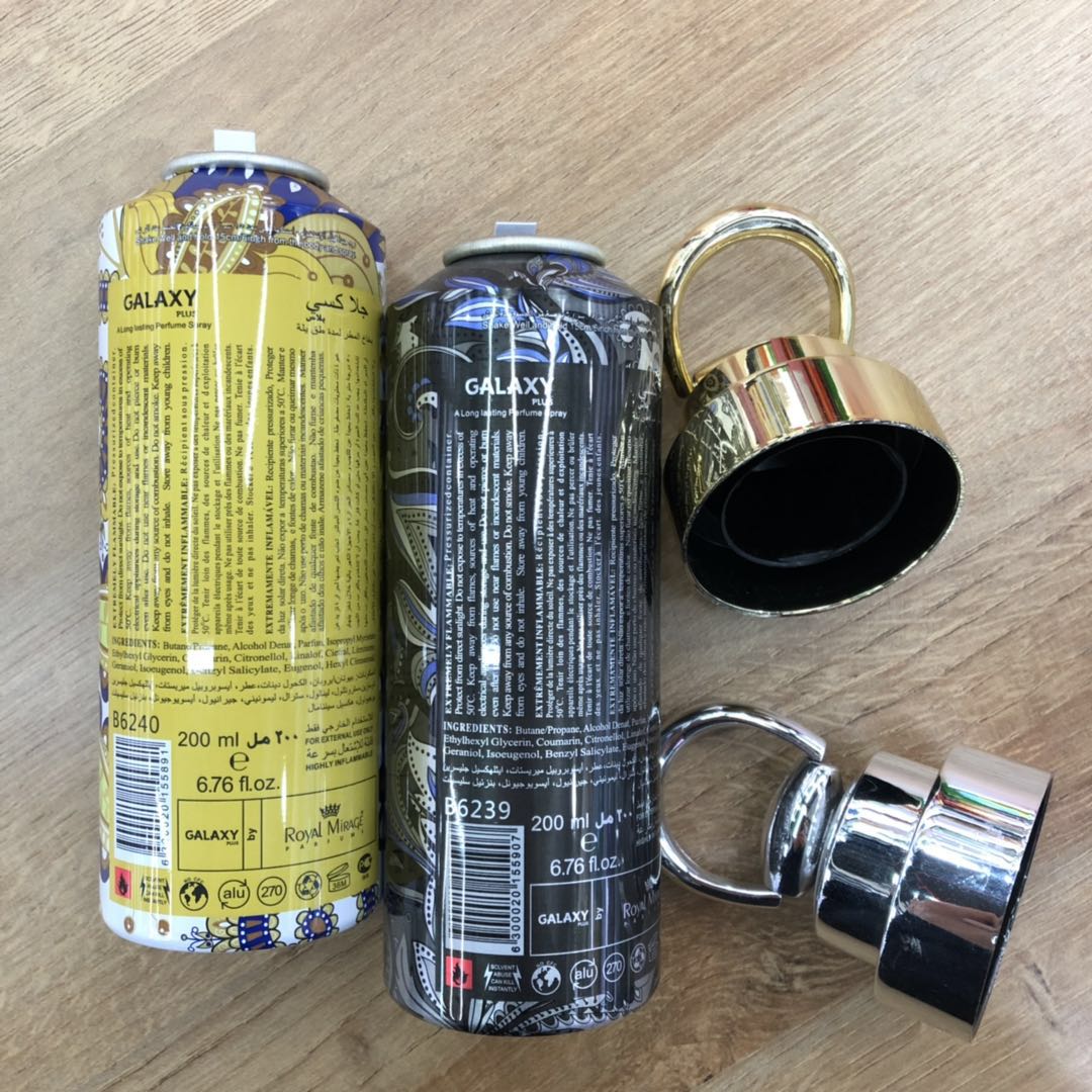 GALAXY Body Spray Gold Foil high-end aluminum Tube Perfume has a long-lasting fragrance details Picture