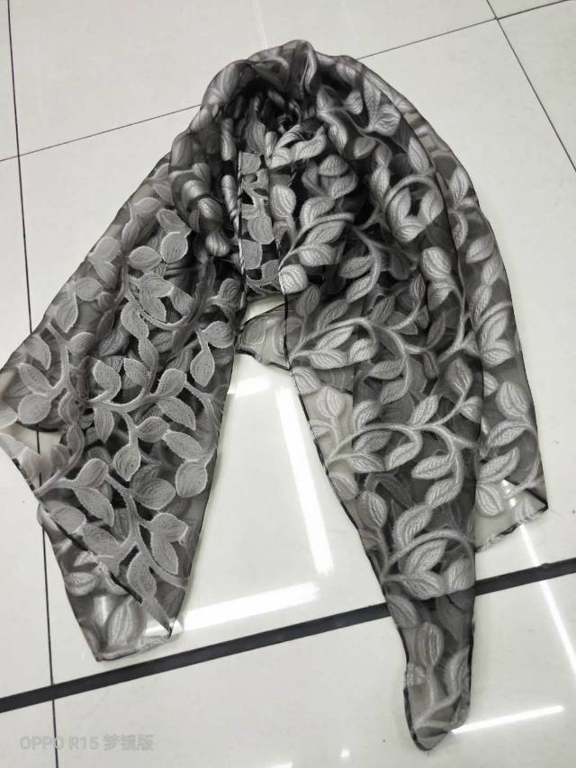 Women's Fashion Explosive Scarf Printed Scarf Leaf Series Scarf Shawl details Picture