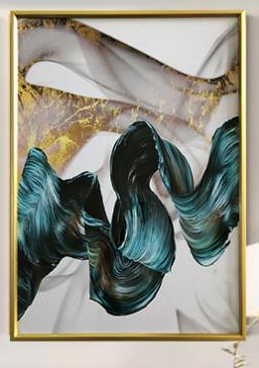 Yiwu Fine Painting Decorative Painting 50X70cm Abstract Simple Frame Decorative Painting Specification drawing