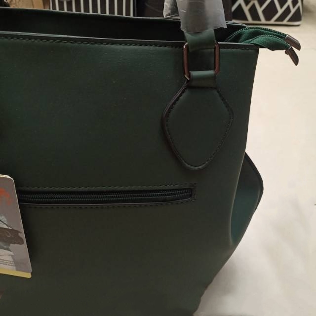 Dark green Korean-style Dongdaemun women's handbag, simple and INS Specification image