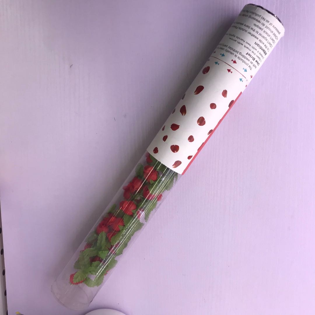 结婚用品大全婚礼礼花礼炮喷彩带烟花瓣礼花筒婚庆手持开业喷花筒40cm