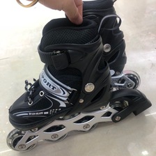 溜冰鞋儿童初学者旱冰轮滑鞋男童女童小孩滑轮成年溜冰鞋可调