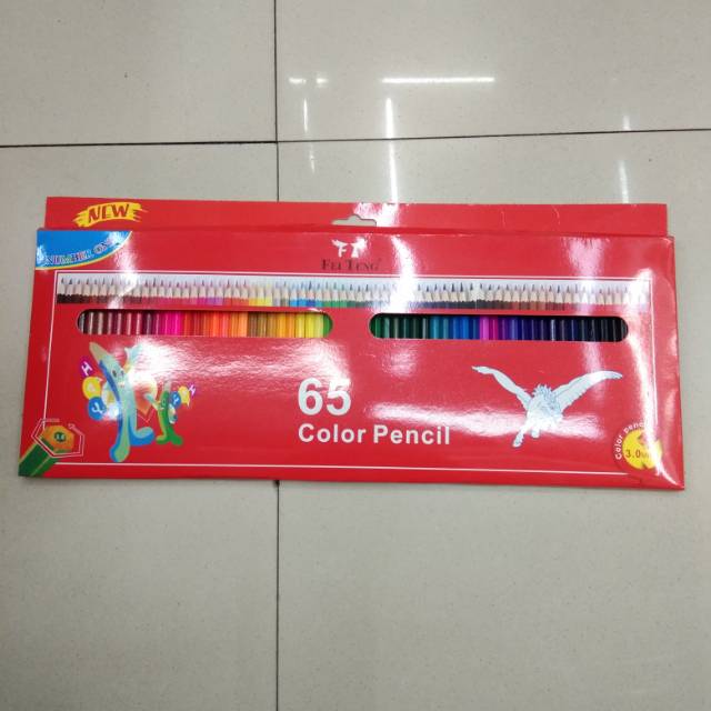 65色高级油性彩铅批发安全无毒学生学习用品原木小学生写字