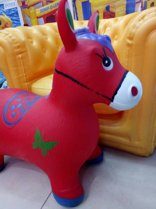 儿童玩具PVC充气小马玩具细节图