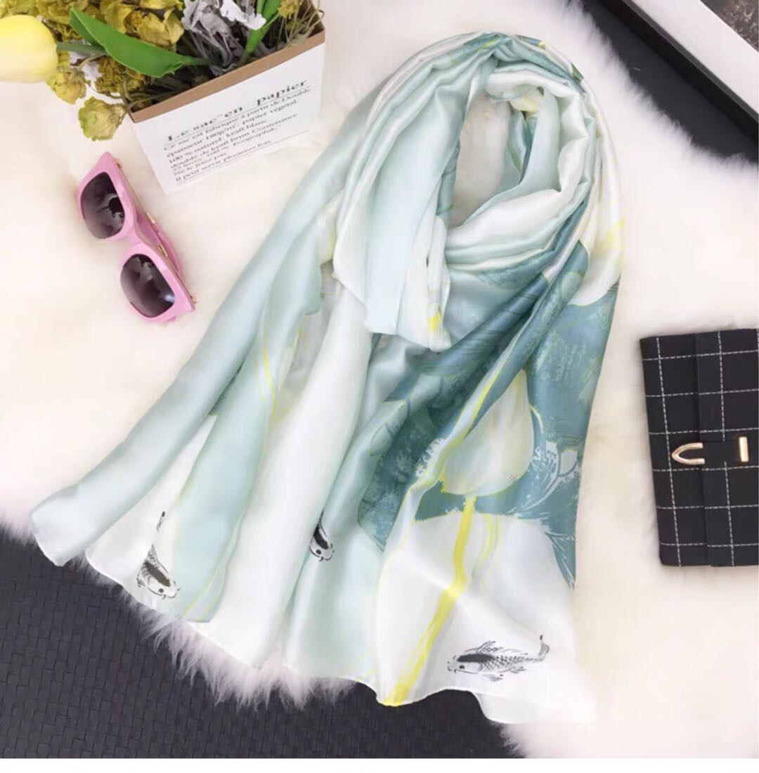 Women Korean Version Of The Fashion Trend Everything With Small Fresh Scarf Shawls