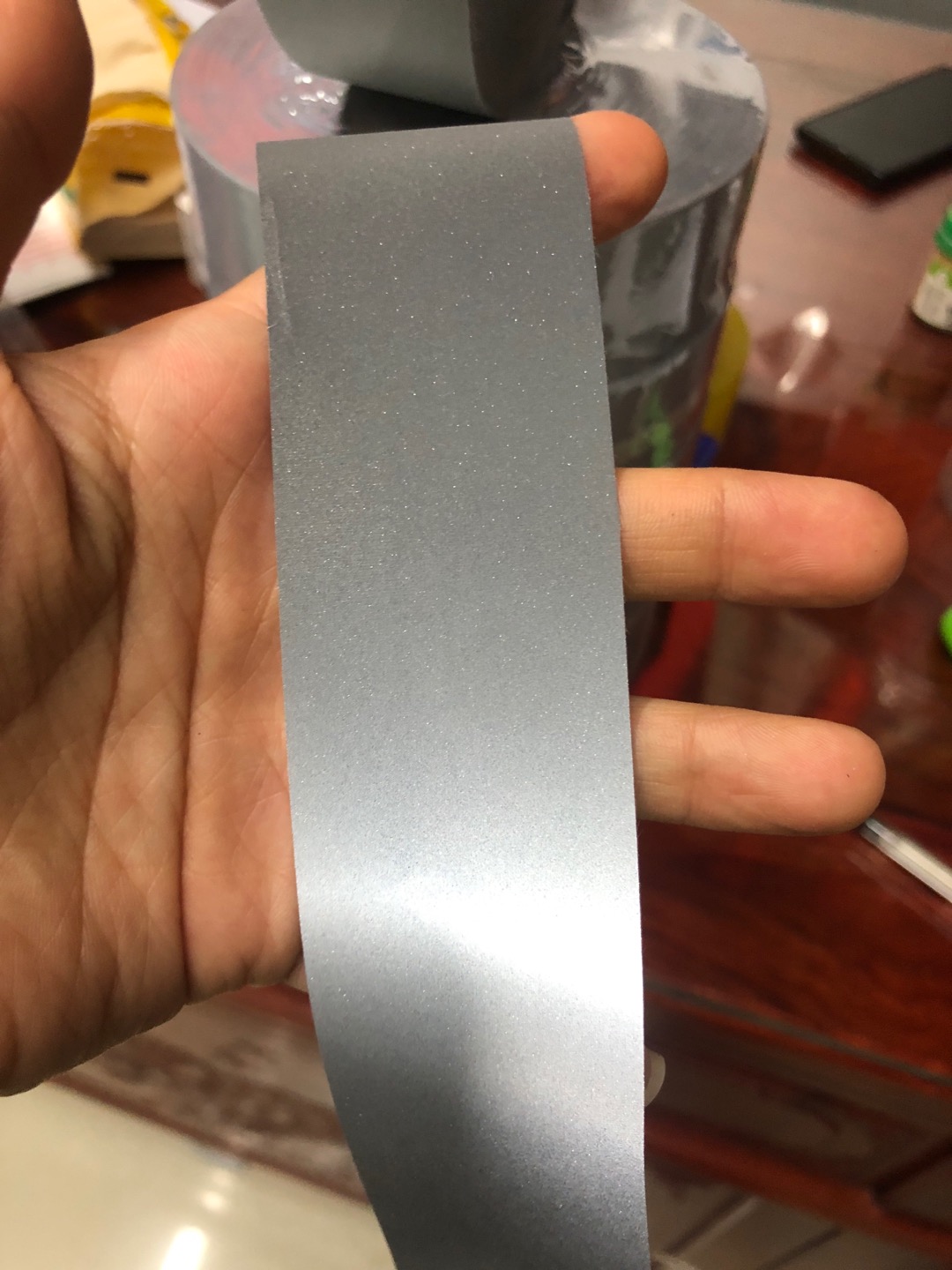银灰反光布产品图