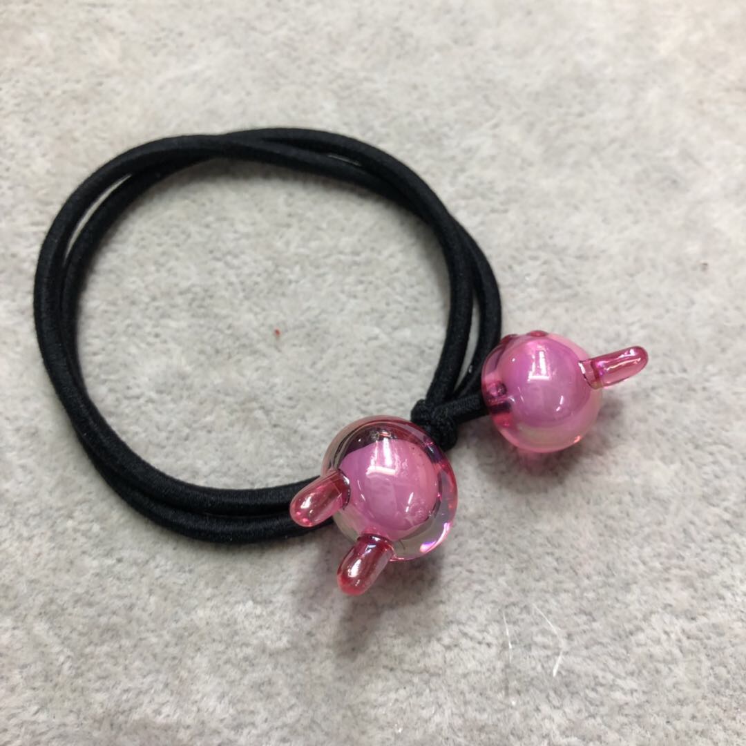 Korean Fashion Casual Generous Girl Rubber Band Rabbit Cute Hair Band High Stretch Adult Autumn/Winter Hair Rope Hair Accessories Casual Rubber Band Solid Color Small Rabbit Hair Band Chenhui Jewelry 042