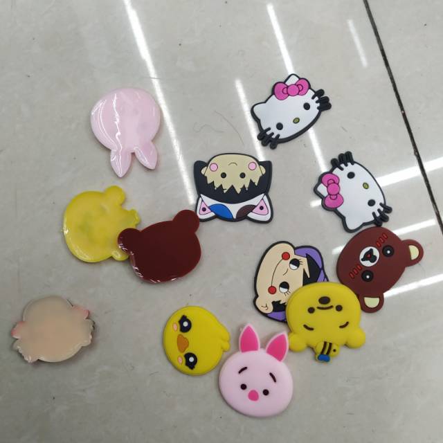 PVC soft rubber cartoon head, character head, hair clip, headwear and accessories Specification image