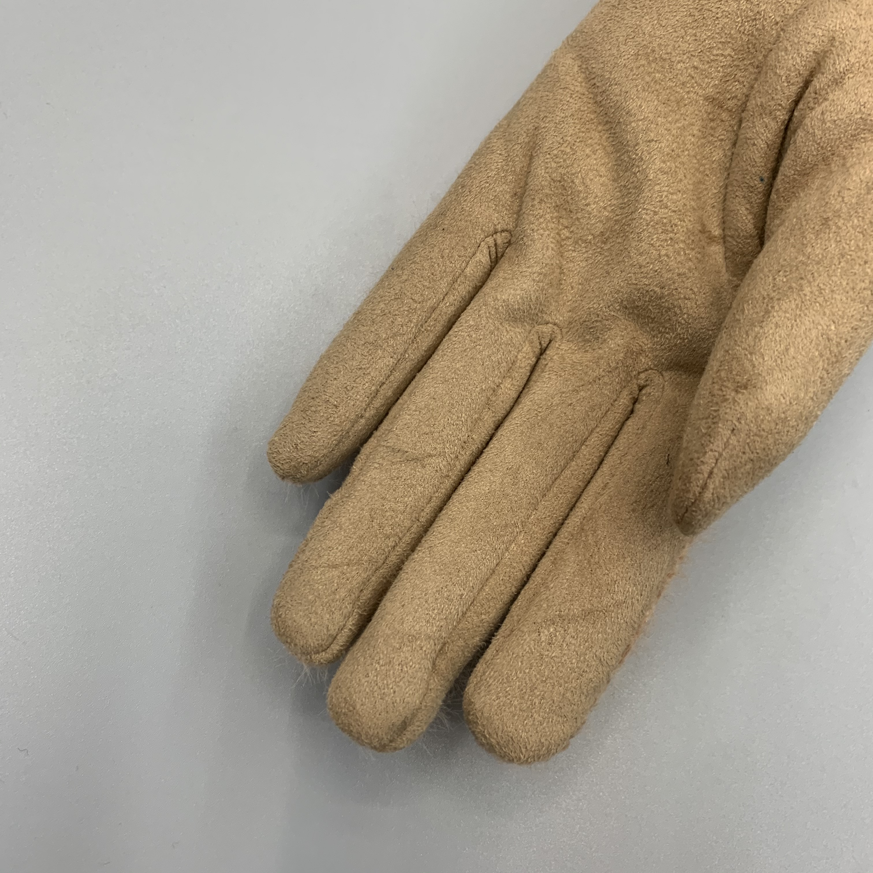 Exportación de comercio exterior europa, Estados Unidos, japón y corea guantes de invierno con terciopelo caliente y grueso imitación de piel de visón guantes con hebilla caliente otoño e invierno Specification image