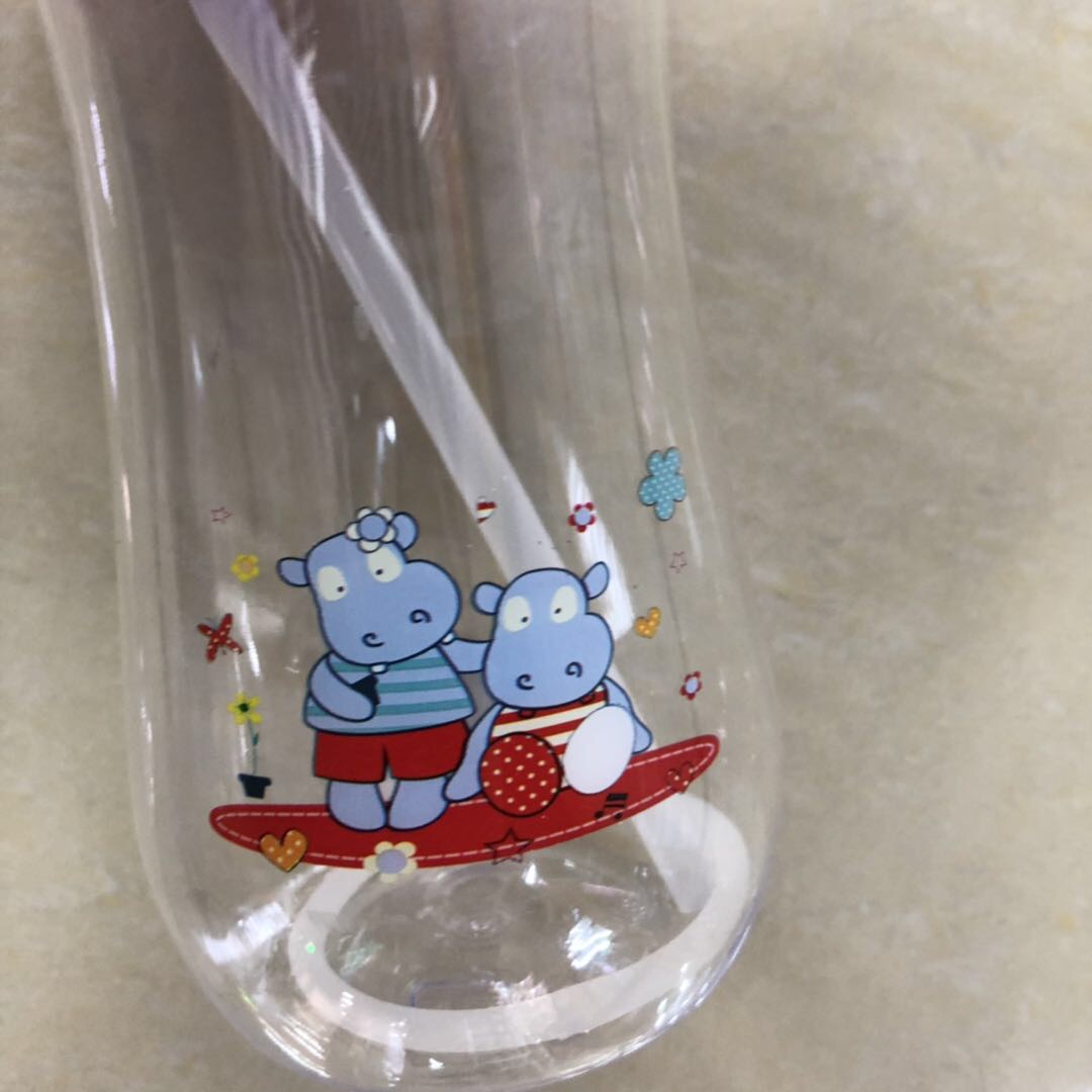 儿童带吸管式水杯幼儿园夏天杯子防摔便携喝水宝宝水壶细节图