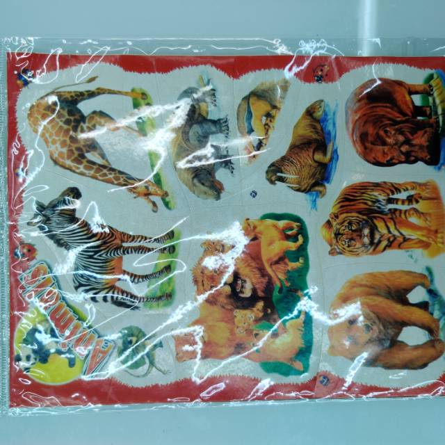 趣味贴纸动物图案标签贴贴纸反复使用贴纸产品图