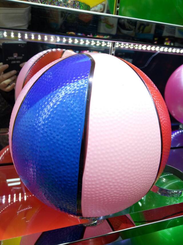 东南亚热销PVC儿童玩具球三色花球详情图3