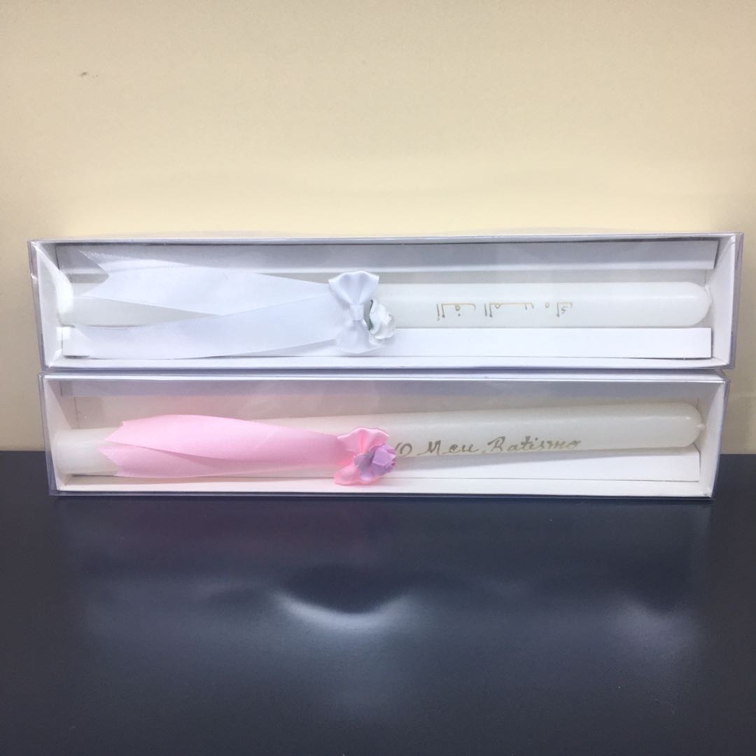 Gift box pole candle Long candle Household lighting candle Smokeless candle Daily Candle dinner Romantic Wedding hotel
