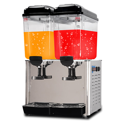 果汁机商用冷热双温双缸全自动热饮机冷饮机现调自助饮料机包邮