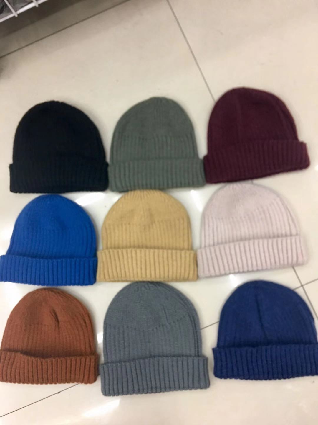 韩国短款圆顶瓜皮帽男潮针织冷帽痞子瓜皮帽女嘻哈帽毛线帽