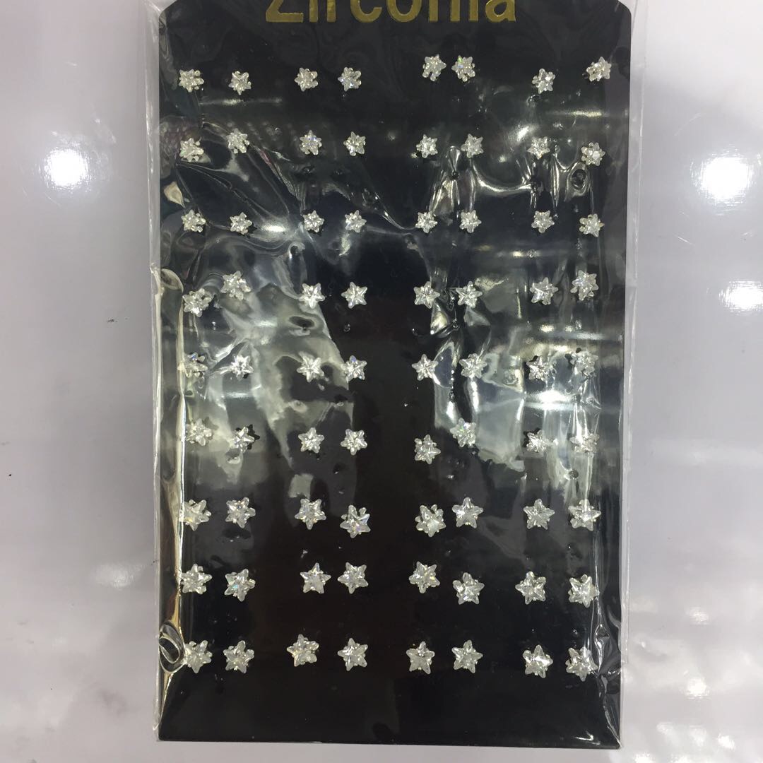 女士塑料耳钉耳饰手工制作厂家直销图