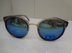 New fashion sunglasses large frame round frame sunglasses polaroid lens high-end black PC for both men and women 6803