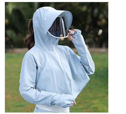 Sunshade Woman 2020 New Driving And Cycling Sun Protection Clothes Women Summer Uv Breathable All-Matching Thin Coat Specification drawing