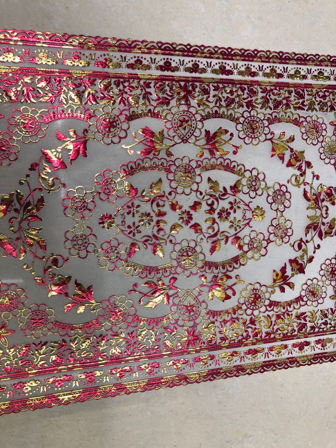 30*45彩色烫金镂空餐垫桌垫锅盆碗垫托盘垫产品图