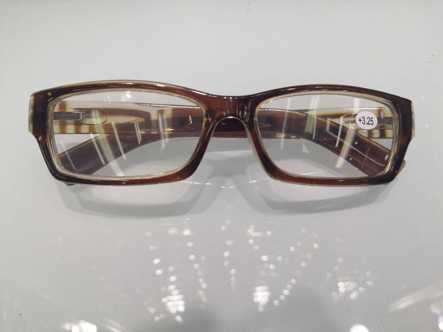 Square-framed reading glasses, hyperopia glasses, thick-framed comfortable glasses for the elderly, PC material 8893