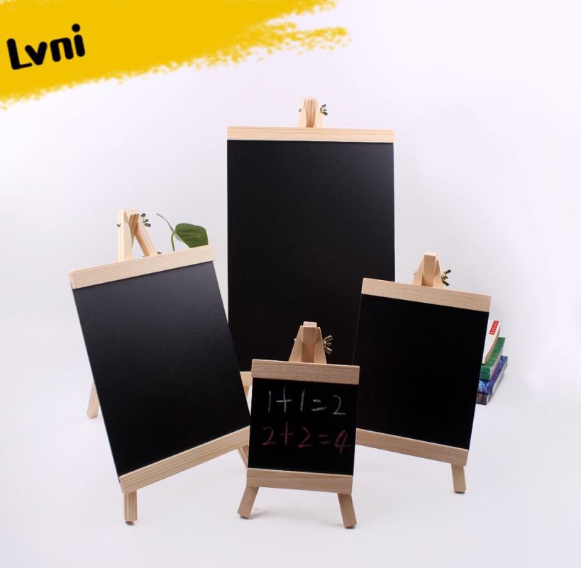 黑板三角支架黑板便捷式黑板支架黑板桌面吧台迷你黑板咖啡厅留言板广告板亚马逊图