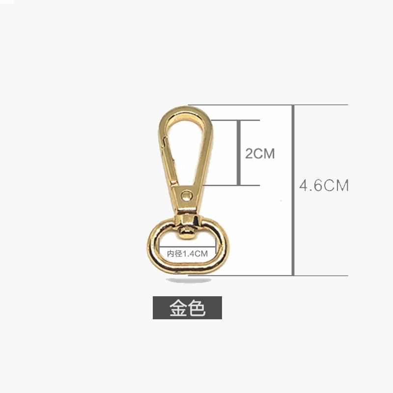 Bag accessories: metal hooks, metal buckles, thickened bag strap buckles, backpack buckles, women's bag accessories, leather bag buckles details Picture