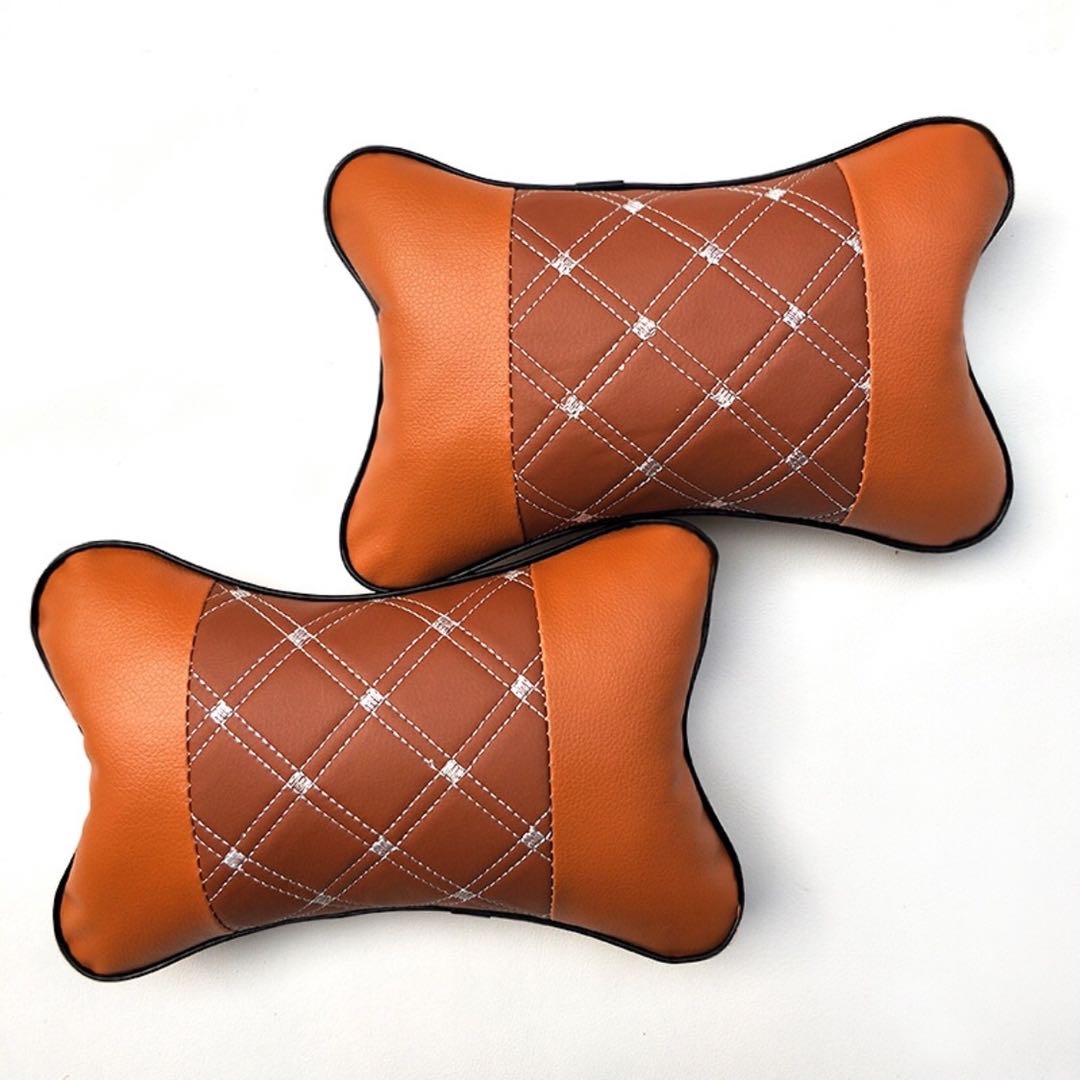 Red wine headrest, car neck pillow, car headrest bone, car supplies neck guard, large-sized matching details Picture