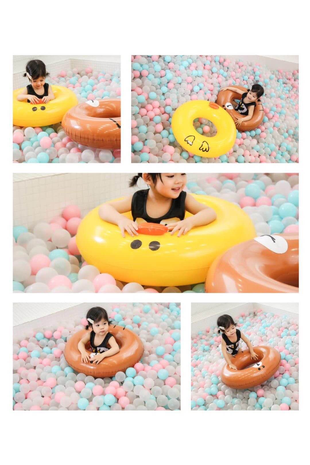 儿童水晶游泳圈10岁宝宝卡通腋下圈男孩女孩救生浮圈产品图