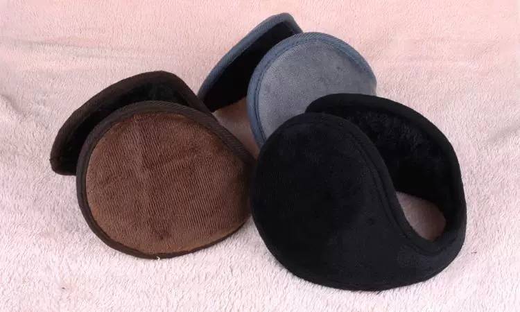 Wear Earmuffs For Men And Women Pure Ear Warm Bag Winter Warm Universal Earmuffs Black Back Earmuffs