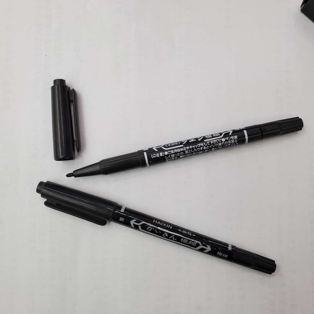 晨雅油性小双头记号笔可擦水性笔儿童勾线笔图