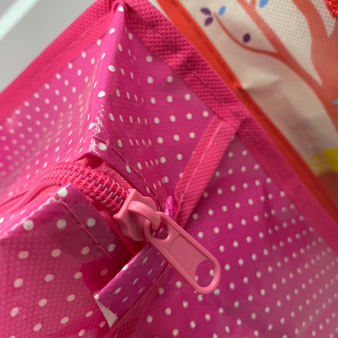 粉色娃娃包装袋盒带拉链产品图