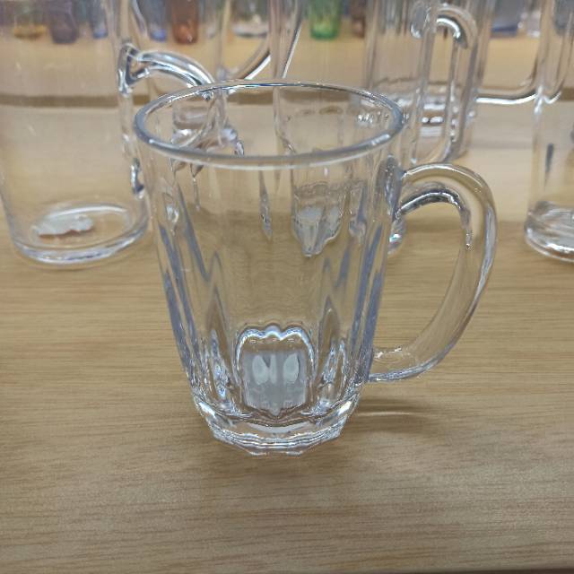 亚克力扎啤杯ktv啤酒杯塑料带把菠萝杯水杯茶杯