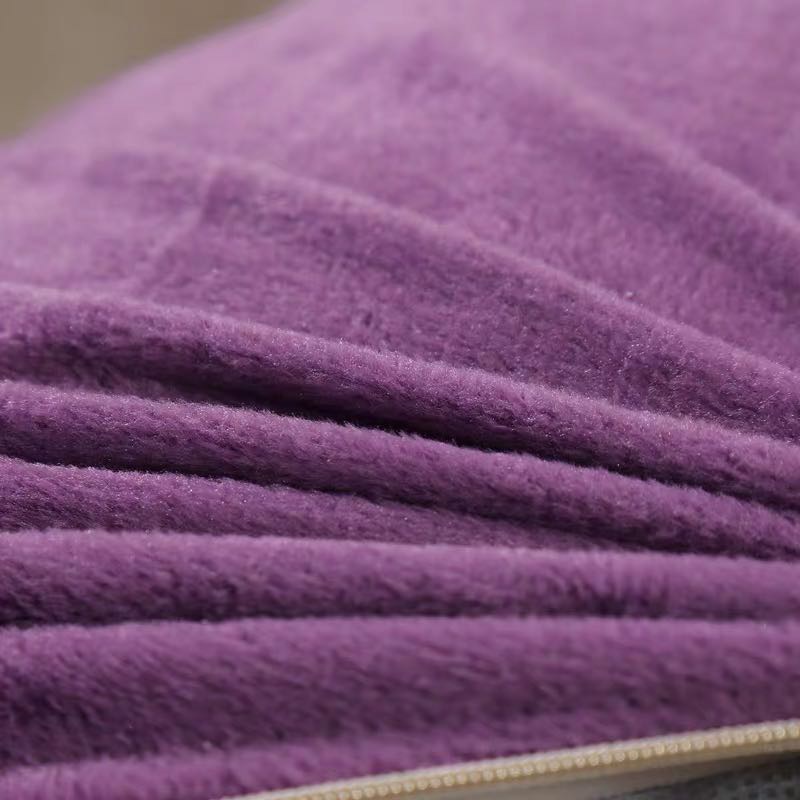 Thickened Crystal Velvet Autumn/Winter Solid Color Pillow details Picture