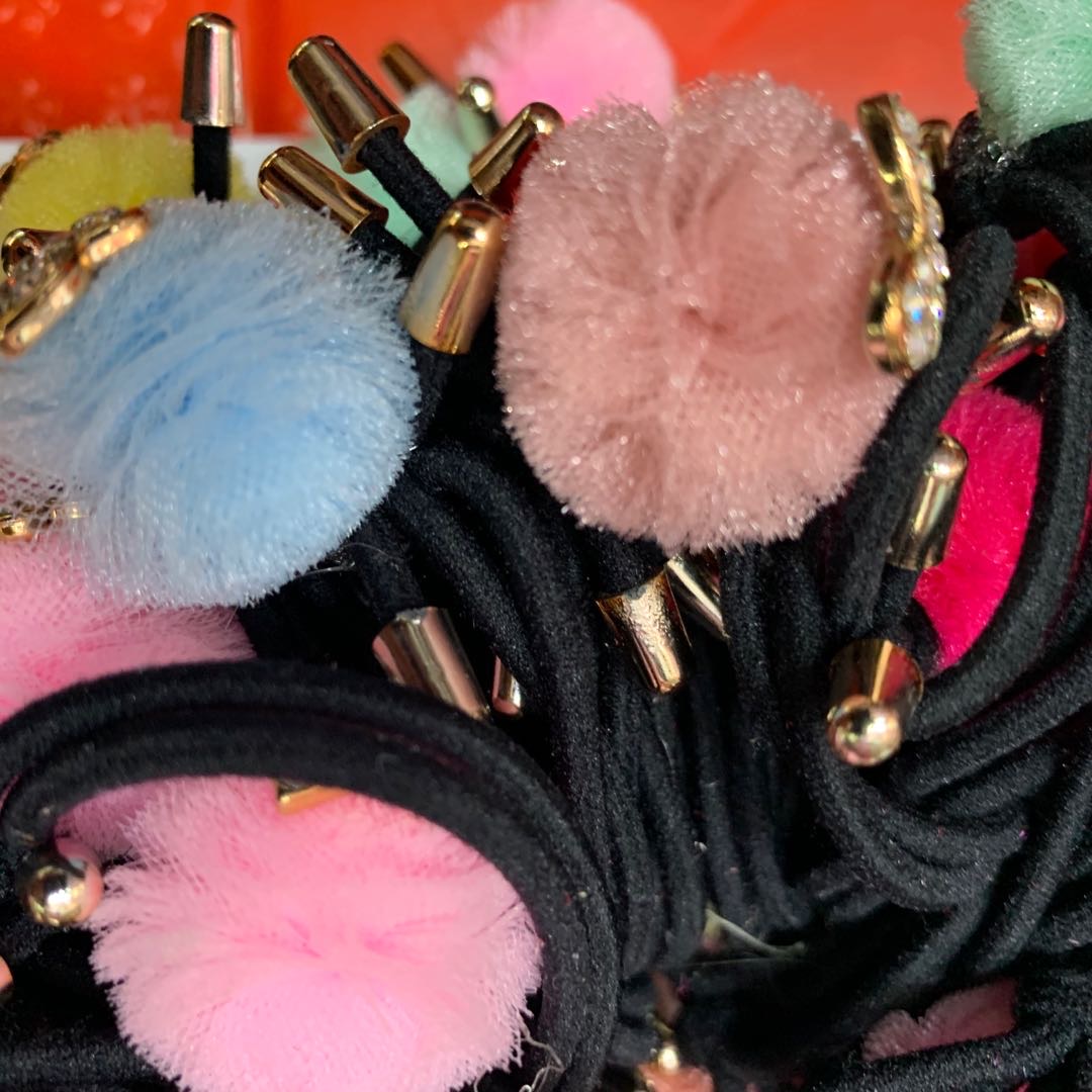 Daily life: Hair ties, work hair ties, hair bands, rubber bands, braided hair, high-elasticity women's headwear, accessories, fashionable, simple and elegant Specification image
