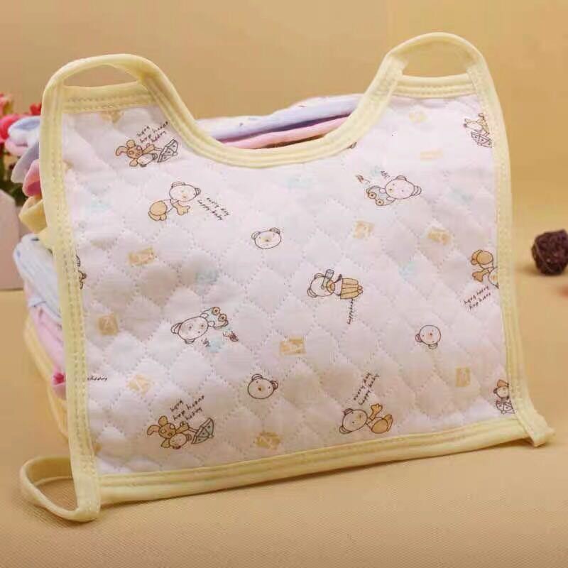 Waterproof drool pocket square mask type bib baby drool towel hand bib cotton bib