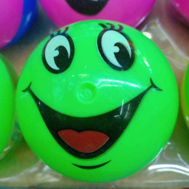 表情带灯水球 弹性球 笑脸球产品图