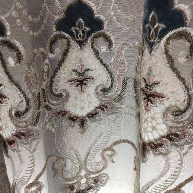 New Factory Direct Sales ----- Cheryl Hollow Embroidery Curtain Specification drawing