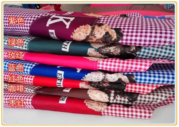 韩版时尚围裙 厨房防污防油水可爱卡通成人男女围裙袖套 可定制产品图