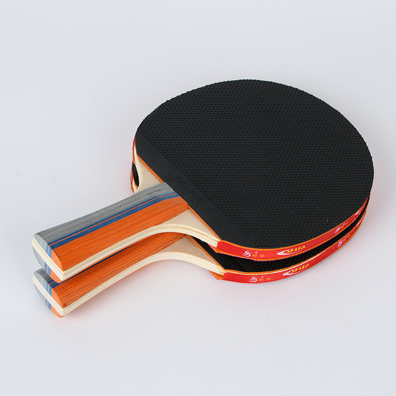 乒乓球拍2只装双面胶皮乒乓球拍成品产品图