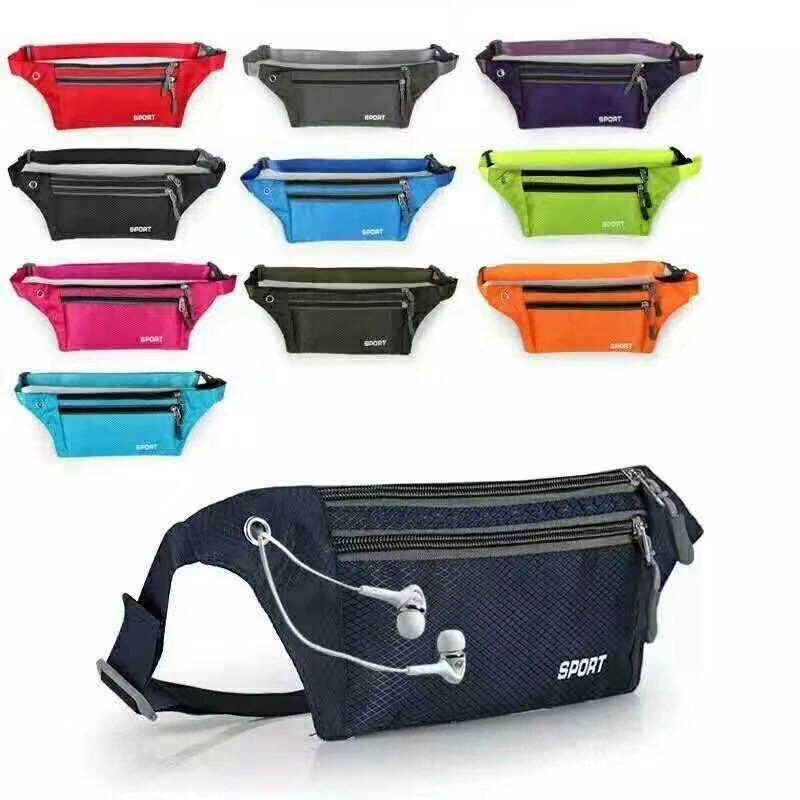 Bolsa de cintura deportiva cinturón multifuncional impermeable running antirrobo invisible íntimo teléfono casual pequeño details Picture