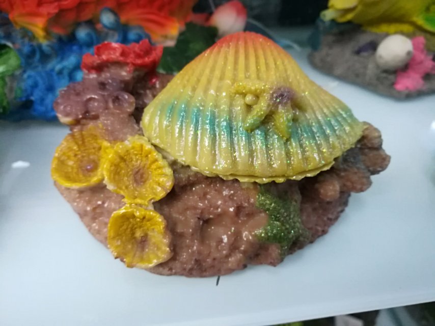 鱼缸造景装饰水族箱布景装饰气泡小假山珍珠贝壳