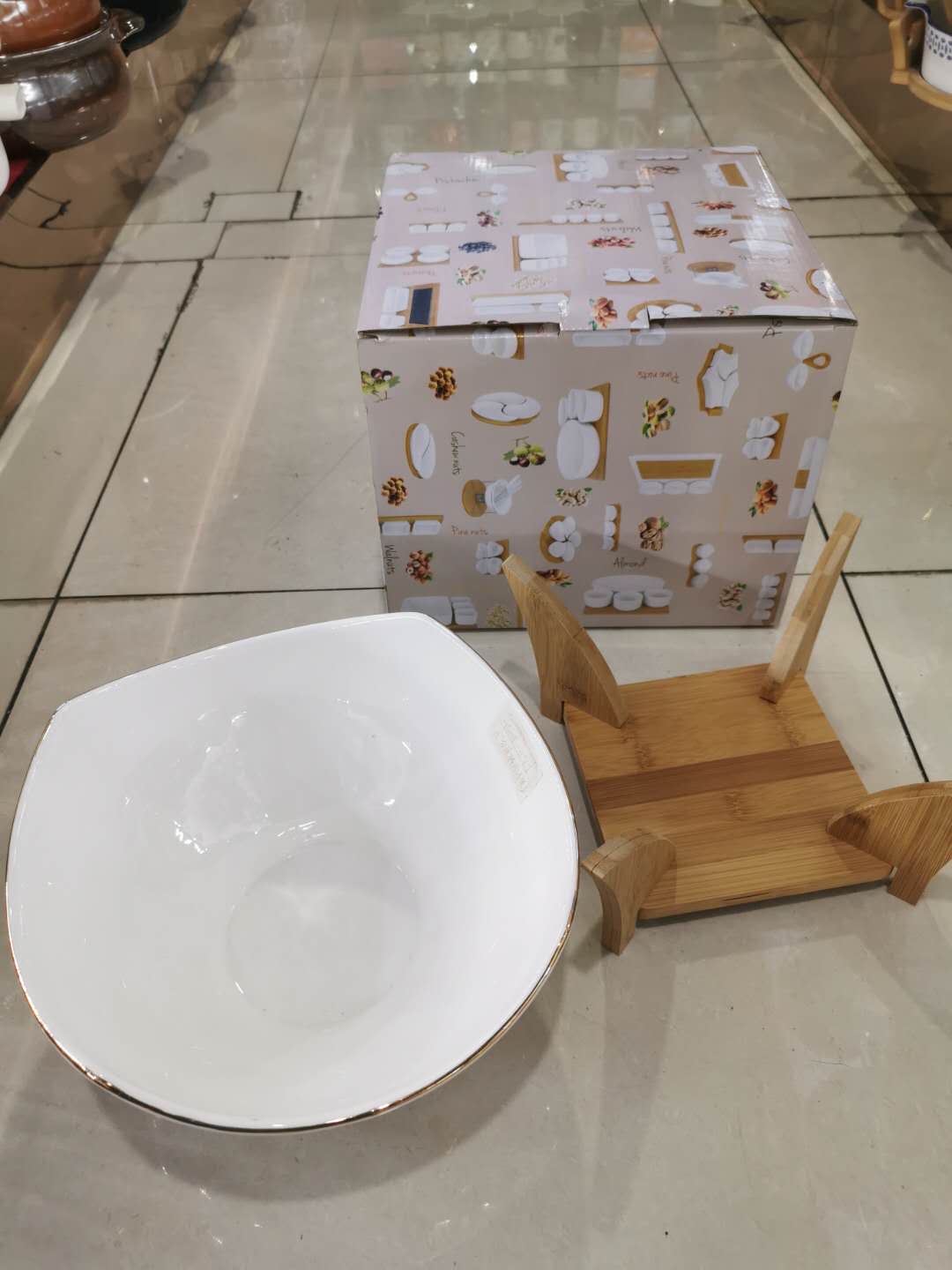 008-11LJ Fine Quality Porcelain Exquisite artistic ceramic bowl, made of bright material details Picture