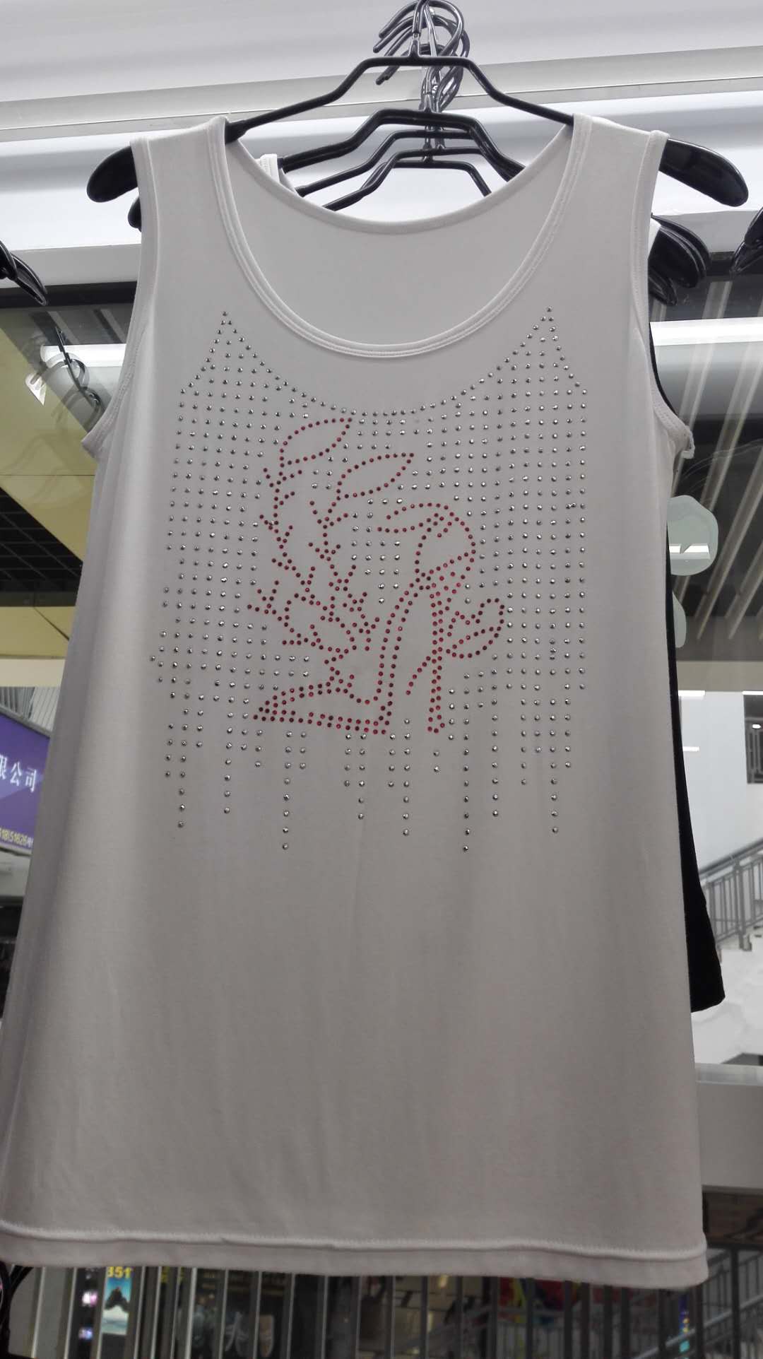 Women's Sleeveless Patterned Vest Straps Comfortable Breathable Soft Skin Vest