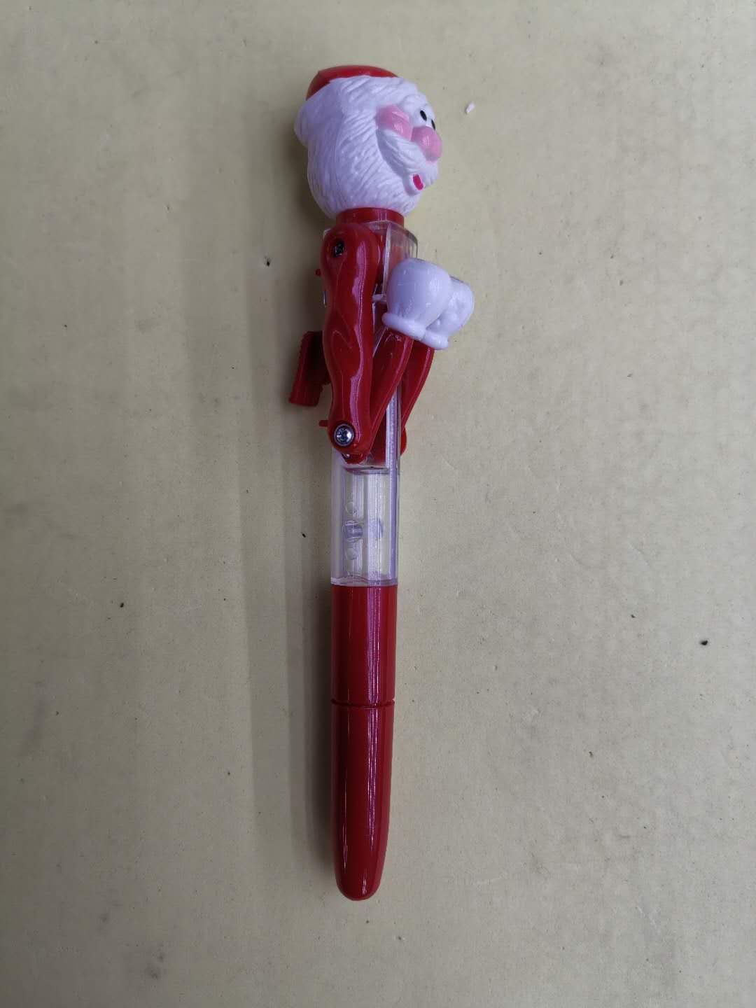 创意文化用品儿童卡通电子拳击可爱笔类圆珠笔圣诞老人